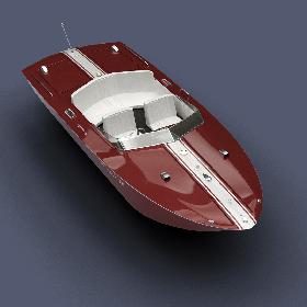 Sailboat and Motorboat 3D model